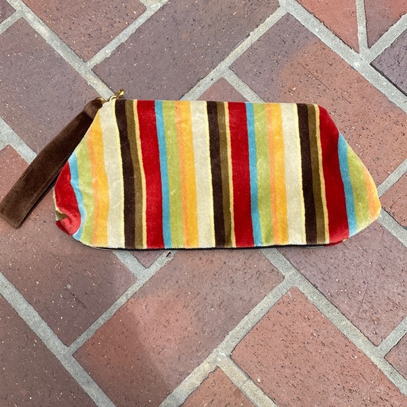 Offhand Designs Striped Clutch - Picture 1 of 7